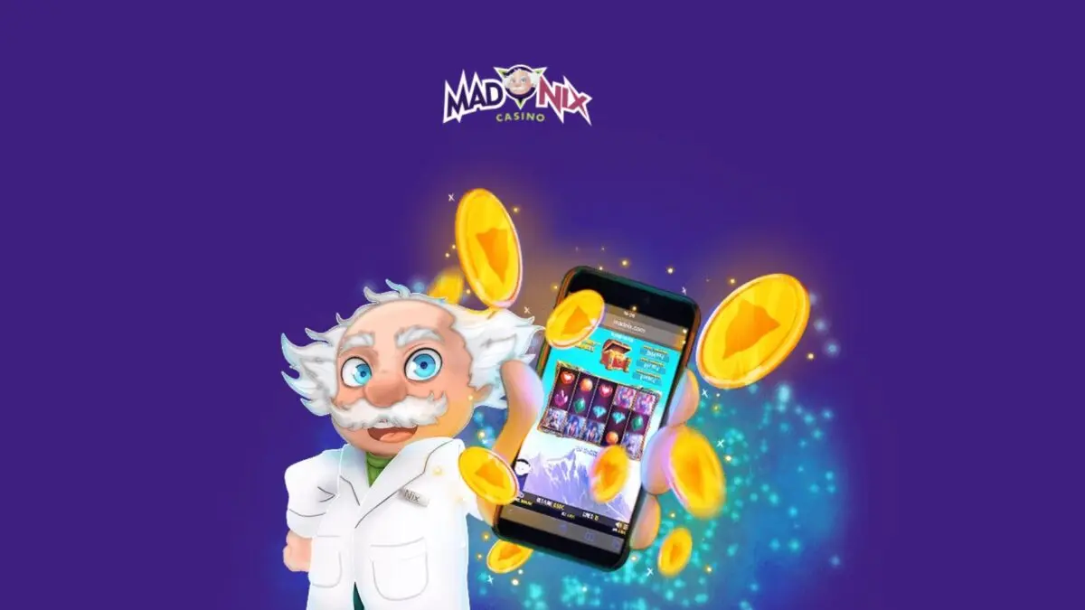 Logo Madnix Casino sur fond sombre